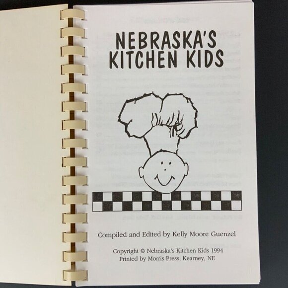 Nebraskas Kitchen Kids Cookbook Compiled by Kelly Moore Guenzel 1994 Spiral - Picture 4 of 13